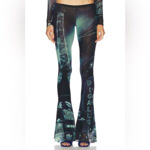 Jean Paul Gaultier Pigalle Printed Mesh Flare